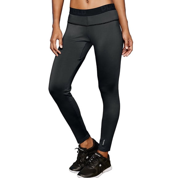 Duofold Women's Mid Weight Fleece Lined Thermal Legging, Black, Small