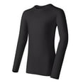 thumbnail image 1 of Duofold by Unisex® Youth Mid Weight Long Sleeve Thermal Crew, Black - S, 1 of 3