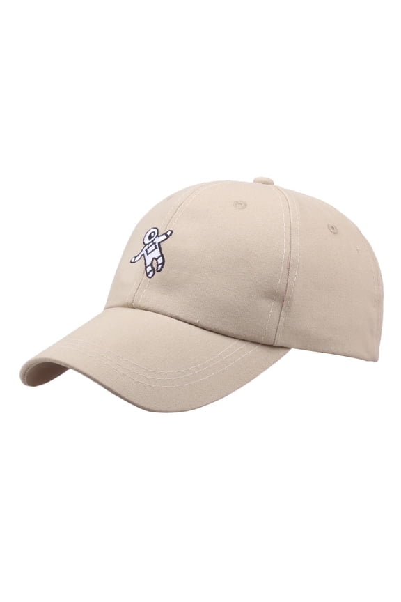 Baseball Cap Hats for Women Fashion Hat, Hat Baseball Astronaut Unisex Emberoidery Cap Baseball Caps Hats for Men Beige