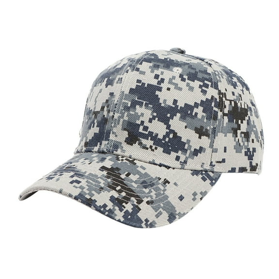Duoif Baseball Cap Hats for Women Male Female Neutral Outdoor Caps Camouflage Hat Visors Hats for Men Blue