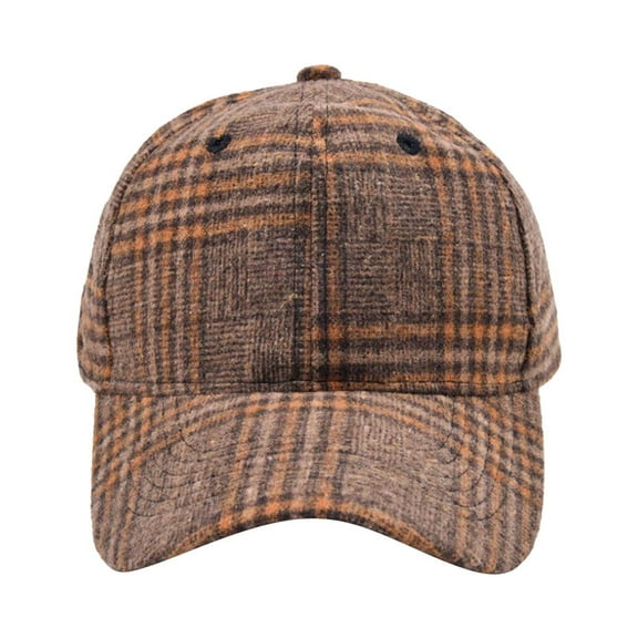 Duoif Baseball Cap Hats for Women Unisex Classic Low Profile Cotton Baseball Cap Plaid Soft Unconstructed Adjustable Size Dad Hat Hats for Men A