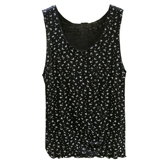 Duoif Basic Tees Tank Top for Women Sleeveless Tops with Built in Bras Shelf Bra Padded Shirt 2025 Casual Tanks Loose Fit Womens Tops Casual Black L