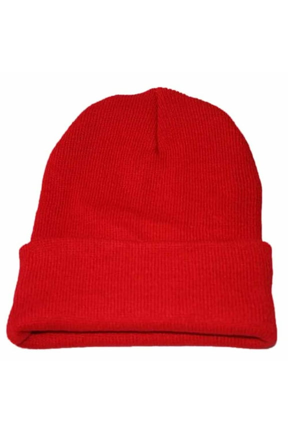 Beanies Hats Men Hat Warm Unisex Hop Hip Ski Knitting Winter Caps Wool Beanie Winter Hats for Women Red