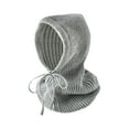 thumbnail image 1 of Duoif Beanies Hats Men Ski Warm and Windproof Winter Sports Cap for Women Knitted Thermal Protective Neck Cap Neck Bib Hoodie Wool Beanie Winter Hats for Women Grey, 1 of 9