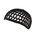 thumbnail image 1 of Duoif Beanies Hats Men, Women's Handmade Hairnet Wig Cap Top Net Cap Solid Color Hair Cap Sleeping Cap Wool Beanie Winter Hats for Women Black, 1 of 9
