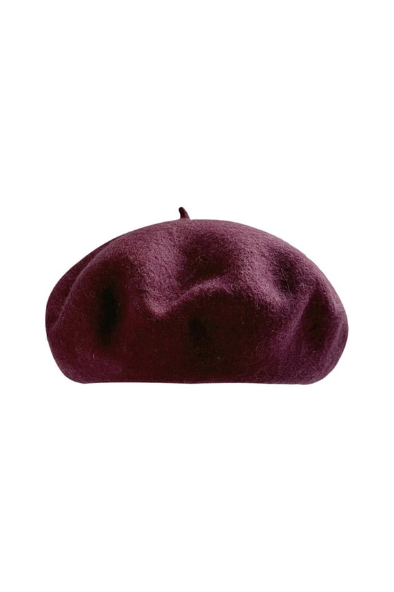 Beret Hats for Women Wool Beret Hat French Beret Cap Winter Artist Painter Hat Solid Color for Women Beret Hat French Artist Cap Solid Color Wool Casual Classic Boinas Para Mujer C M