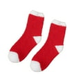 thumbnail image 1 of Duoif Christmas Socks for Women Super Cute Warm Plush Soft Print Women's Christmas Ear Socks, Socks Winter Socks Mens Socks White, 1 of 4