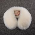 thumbnail image 1 of Duoif Faux Fur Wrap, Women's Imitation Collar Scarf Comfortable and Warm in Autumn and Winter Fluffy Scarf for Women Fur Collar Beige, 1 of 4