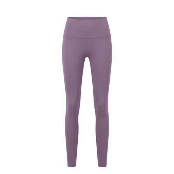 Duoif High Waisted Leggings with Women Full Length Stretchy Yoga Pants Womens Bottoms Purple L