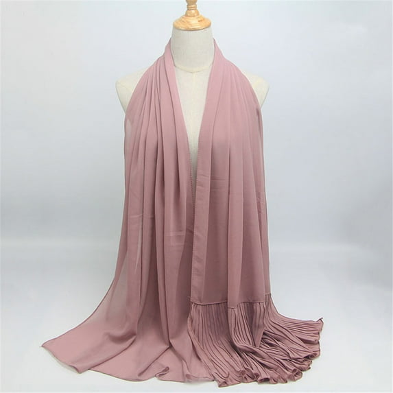 Duoif Hijab Caps, Turban Pashmina Scarf for Muslim Long Hijab Women Shawl Headscarf Scarf Hijab Scarf for Women Purple