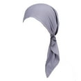 thumbnail image 1 of Duoif Hijab Turbans for Women Turban Cap Wrap Hat Muslim Cap Hair Women Loss Stretch Head Caps Head Wraps for Women Grey, 1 of 5
