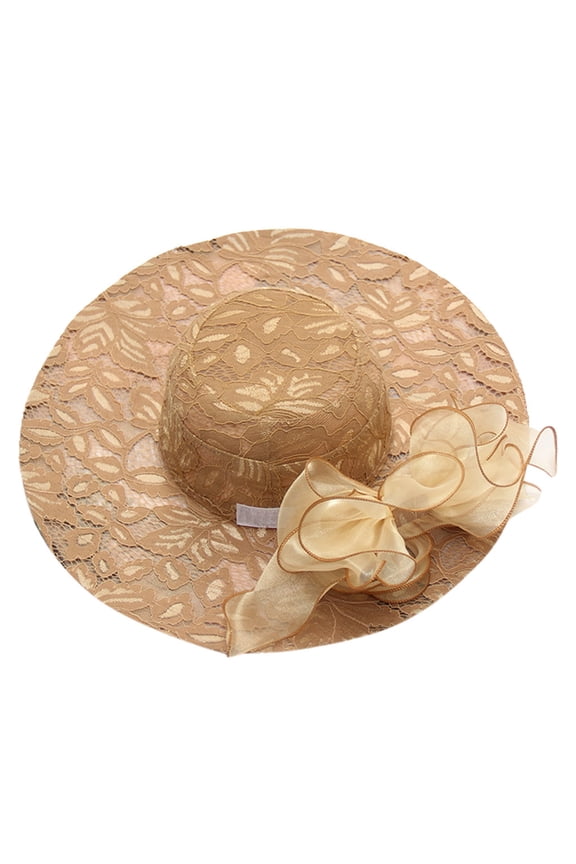 Kentucky Derby Hats for Women Fascinator Tea Hat Women's Wedding Bridal Caps Tea Party Hats for Women Khaki