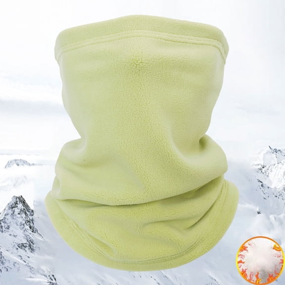 Duoif Neck Gaiter, Autumn and Winter Fleece Elastic Warm Neck Cover Outdoor Cold Proof Women's Cover Head and Neck Cover Extended Lightweight for Motorcycle Snowboard Neck Warmer Green
