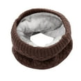 thumbnail image 1 of Duoif Neck Warmer, Fashion Man Winter Warm Scarf Bufanda Thickness Knitted Collar Scarf for Men Coffee, 1 of 4