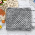 thumbnail image 1 of Duoif Neck Warmer, Fashion Man Winter Warm Scarf Bufanda Thickness Knitted Collar Scarf for Men Grey, 1 of 4