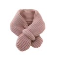 thumbnail image 1 of Duoif Neck Warmer, Kids Fleece Scarf Solid Knitted Scarves Warm Shawl Children Neck Warmer for Baby Boys Girls 04Y Scarf for Women Pink, 1 of 4
