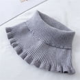 thumbnail image 1 of Duoif Neck Warmer, Women's Turtleneck Dickey Collar Knitted Detachable Collars Mock High Turtleneck Dickey Collar for Women Girl Scarf for Women Grey, 1 of 4