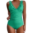 thumbnail image 1 of Duoif Women's Slimming and Shielding Two Swimsuit for Women with Straps Womens Swimsuits Tummy Control Swimsuits for Women Mint Green M, 1 of 5