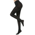thumbnail image 1 of Duoif Pantyhose for Women Semi Opaque Girls Leggings Solid Color Footed Pantyhose Tights, Tights for Women Black, 1 of 7