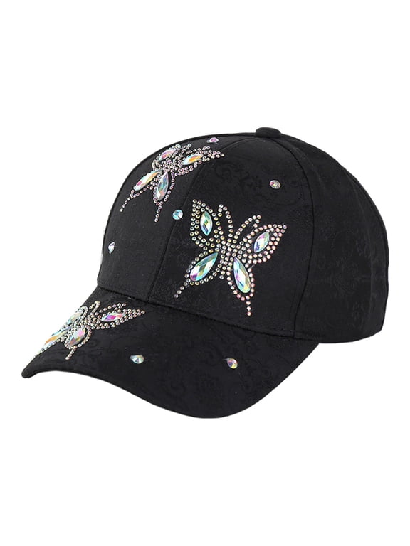 Rhinestone Baseball Caps for Women Men Sequins Casual Sports Cap Rhinestone Hat Sequin Hat