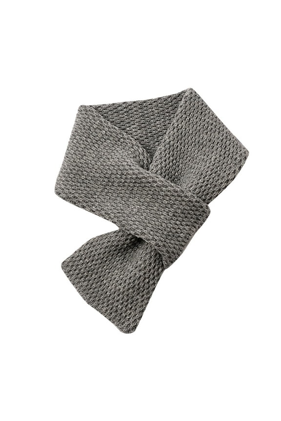 Scarf for Women Ladies Winter Scarf Classic Solid Color Warm Soft Thick Knit Wool Scarf Shawl Scarf Grey