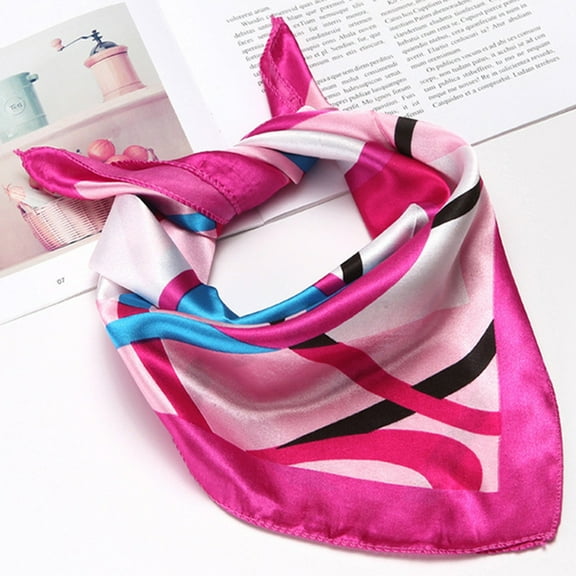 Duoif Silk Scarf for Women Headband Scarf Women Sets– Wrap Protective Multi-Purpose Coverage Scarf Bandana Scarf Multicolor1