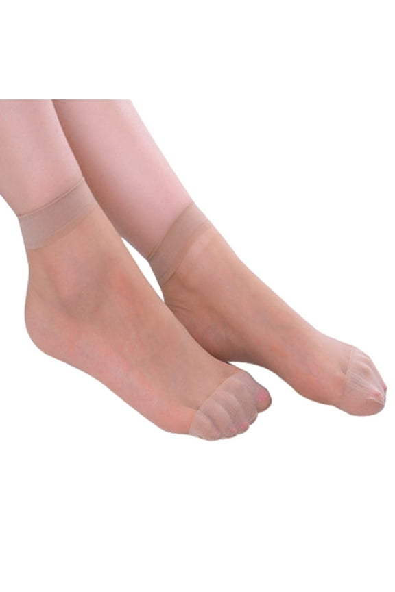 Socks for Women Pairs Girl Ankle Women Thin Silk Low Socks Cut Stockings Short 10 Elastic Socks Womens Socks Beige