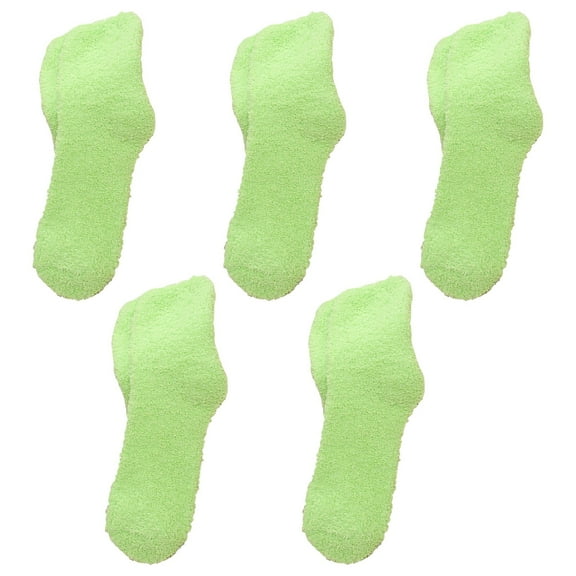 Duoif Socks for Women, Women Fuzzy Cozy Slipper Socks Warm Soft Winter Plush Home Sleeping Socks Womens Socks Mint Green