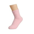 thumbnail image 1 of Duoif Socks for Women, Women's Solid Color 2 Pairs Plush Socks Winter Solid Color Thickened Floor Sleeping Plush Socks Womens Socks Pink, 1 of 3