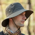 thumbnail image 1 of Duoif Sun Hats for Men Fishing Hat Upf Protection Wide Brim Bucket Hat | Breathable, Foldable, Outdoor, Hiking, Beach, Safari, Travel, Summer Hats Dark Gray, 1 of 6