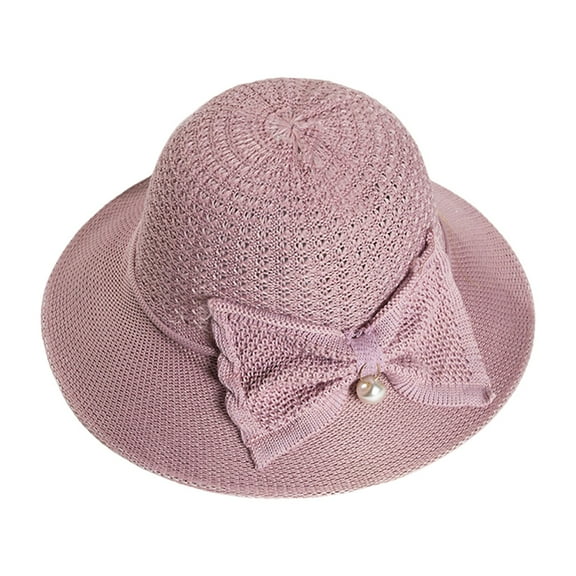 Duoif Sun Hats for Women Fisherman Hat Women Sun Summer Large Brim Thin Hat Breathable Sunshade Hat Sun Hat Basin Hat Beach Hats for Women Purple