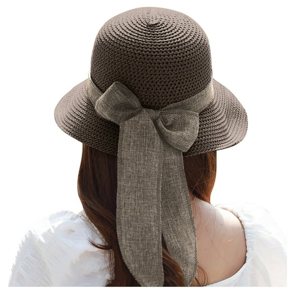 Duoif Summer Hats for Women, Women's Holiday Sun Summer Hat Beach Sun Baseball Caps Beach Hats for Women Coffee