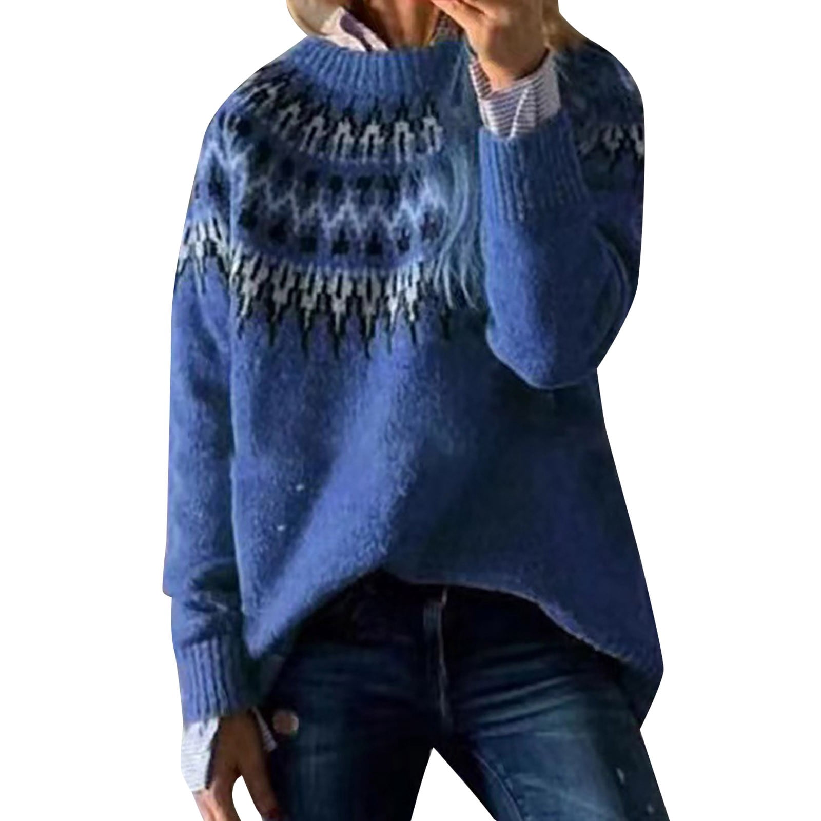 Autumn Winter Round Neck Color Stripe Knit Sweater Mohair Contrast Loose Mens Pullovers Sweaters Oversize Female Clothes Vintage