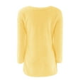 thumbnail image 1 of Duoif Sweaters for Women Trendy Womens Casual Solid Long Sleeve Jumper Sweaters Blouse Women's Sweaters Womens Tops Yellow XL, 1 of 5