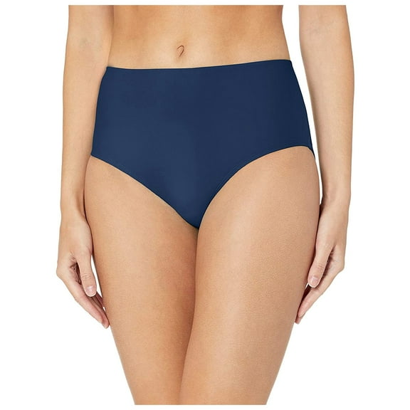 Duoif Swim Shorts Women, Shorts 82% Nylon 18% Spandex High Waist Daily Woman Swimsuit Bottoms for Women Navy S