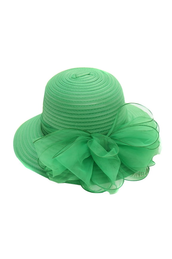Tea Party Hats for Women Bridal Party Wedding Hat Dress British Tea Women's Cap Fascinator Caps Sun Hats for Women Green