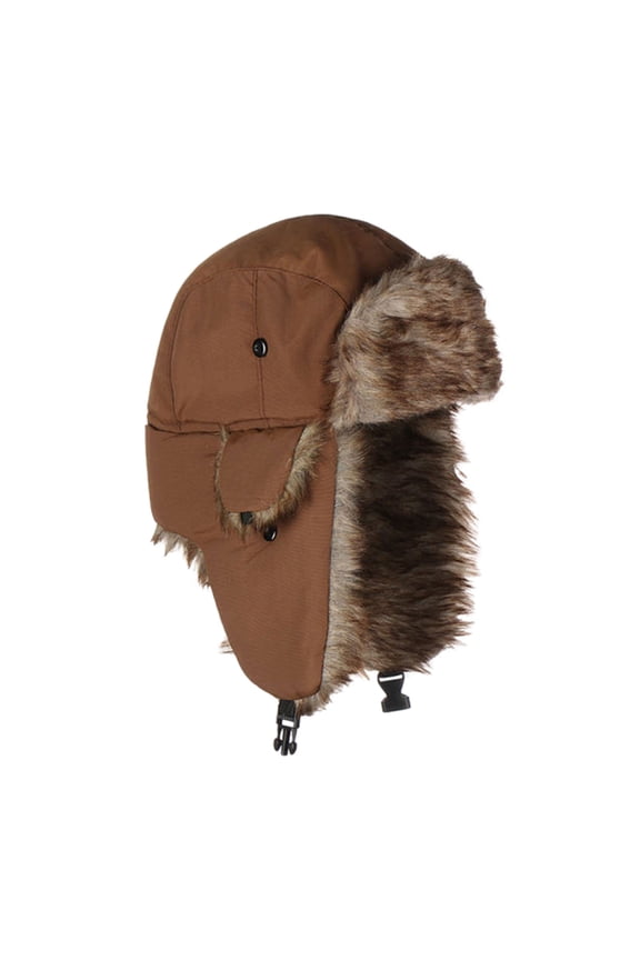 Trapper Hat Winter Hats for Men Hat Women's Winter Cycling Warm Winter Windproof Ear Protector Caps Cold Proof Windscreen Hat Cotton Lei Feng Hat Men Winter Hats for Women Coffee