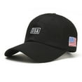 thumbnail image 1 of Duoif Unisex Usa Flag Embroidery Baseball Cap Adjustable, Black One Size, 1 of 2