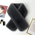 thumbnail image 1 of Duoif Warm Neck Wrap, Collar Scarf for Women Men Keep Neck Wrap Scarf Outdoors Woolen Plush Scarves Winter Warmer for Men Women Scarf for Women Grey1, 1 of 4
