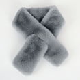 thumbnail image 1 of Duoif White Collar, Women Plush Scarf Neck Women's Thickening and Lengthening Warm Scarf for Women Dark Gray, 1 of 2