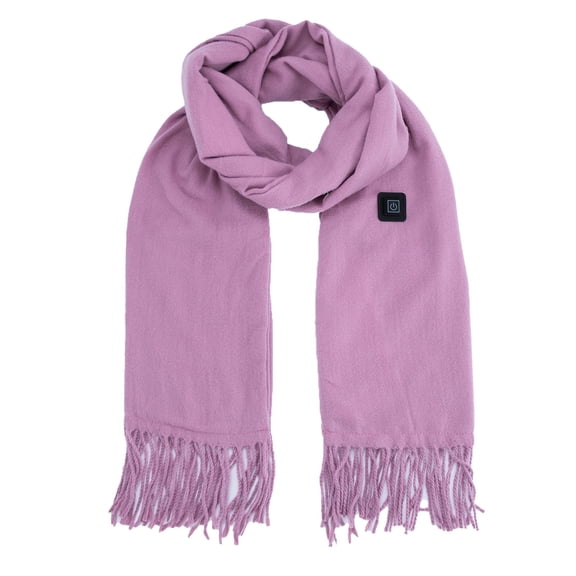 Duoif Winter Scarf for Women Faux Heating Scarf Solid Color Heating Scarf Men and Women New Heating Scarf (Charging Not Included) Scarf for Men Hot Pink
