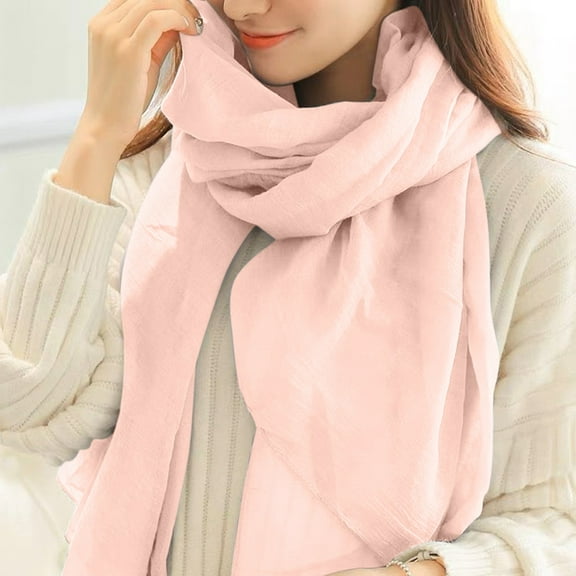 Duoif Winter Scarf for Women, Women Girls Soft Tulle Tassel Scarf Shawls and for Formal Evening Party Dress Bride Bridesmaid Shawl for Wedding Solid Color Long Scarf for Men K