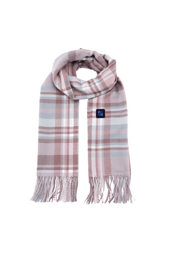Winter Scarf for Women Faux Heating Scarf Solid Color Heating Scarf Men and Women New Heating Scarf (Charging Not Included) Scarf for Men Pink