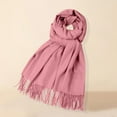 thumbnail image 1 of Duoif Winter Scarf for Women Fleece Solid Color Imitation Scarf Versatile Fleece Scarf Warm Shawl Scarf for Men Bronze, 1 of 3