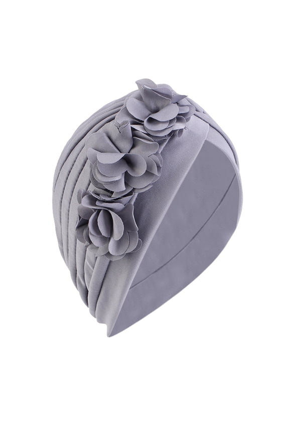 Women's Turban Head Scarf Hat Chemo Cap Headwrap, Grey One Size