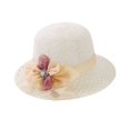 thumbnail image 1 of Duoif Women's Wide Brim Sun Hats with Bowknot, Boho Summer Beach Hat,Floppy Hat, Outdoor Sun Protection Hat, 1 of 2