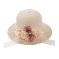 thumbnail image 1 of Duoif Women's Wide Brim Sun Hats with Bowknot, Boho Summer Beach Hat,Floppy Hat, Outdoor Sun Protection Hat, 1 of 2