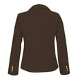 thumbnail image 1 of Duoif Womens Blazer Fashion Women's Autumn and Winter New Solid Color Temperament Casual Suit Short Coat Female Blazers for Women Business Casual Brown M, 1 of 7