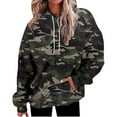 thumbnail image 1 of Duoif Womens Hoodies, Women's Casual Print Pullover - Round Neck Loose Sweatshirt Womens Sweatshirt Camouflage XXL, 1 of 9
