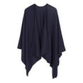 thumbnail image 1 of Duoif Womens Shawls, Blanket Scarf Cardigan Loose Open Front Elegant Cape Shawl Wraps for Women Navy, 1 of 8